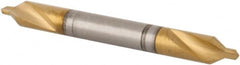 Hertel - #1/0 Plain Cut 60° Incl Angle High Speed Steel Combo Drill & Countersink - A1 Tooling