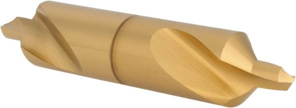 Hertel - #7 Plain Cut 90° Incl Angle High Speed Steel Combo Drill & Countersink - A1 Tooling