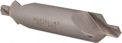 Hertel - #7 Plain Cut 90° Incl Angle High Speed Steel Combo Drill & Countersink - A1 Tooling