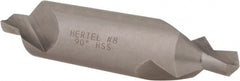 Hertel - #8 Plain Cut 90° Incl Angle High Speed Steel Combo Drill & Countersink - A1 Tooling