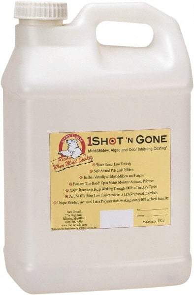 Bare Ground Solutions - 2.5 Gallons of 1 Shot Mold Inhibiting Coating - Moisture activated mold/mildew, algae, fungus prevention coating  It has zero VOC's and uses a low concentration of EPA registered chemicals. - A1 Tooling