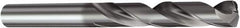 Sandvik Coromant - 7/32" 140° Spiral Flute Solid Carbide Screw Machine Drill Bit - TiAlN Finish, Right Hand Cut, 1.1024" Flute Length, 2.5984" OAL, Split Point, Straight Shank - A1 Tooling