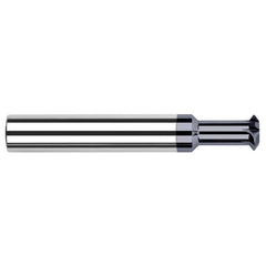 Harvey Tool - 1/4° 1/4" Cut Diam, 0.137" Cut Width, 1/4" Shank, Solid Carbide Double-Angle Cutter - Exact Industrial Supply