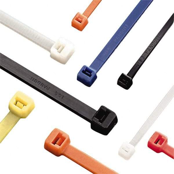 Panduit - 14-1/2" Long Yellow Nylon Standard Cable Tie - 50 Lb Tensile Strength, 1.3mm Thick, 102mm Max Bundle Diam - A1 Tooling