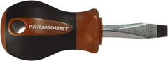 Paramount - Standard Slotted Screwdriver - Square Shank, Ergonomic Handle - A1 Tooling