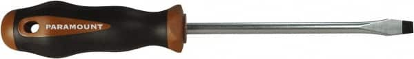 Paramount - Standard Slotted Screwdriver - Round Shank, Ergonomic Handle - A1 Tooling