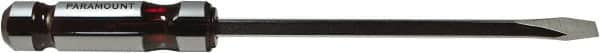 Paramount - 318mm OAL Standard Slotted Screwdriver - 203mm Blade Length, Square Shank, Acetate Handle - A1 Tooling