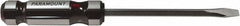 Paramount - 266mm OAL Standard Slotted Screwdriver - 152mm Blade Length, Square Shank, Acetate Handle - A1 Tooling