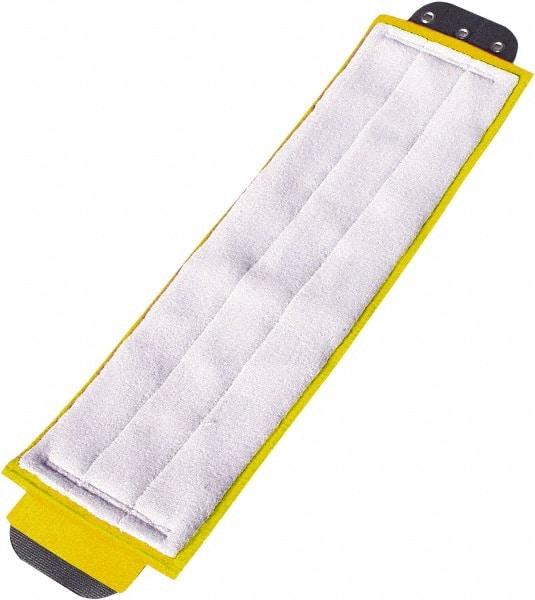 Unger - 1" Yellow Head Band, Large Microfiber Loop End Mop Pad - 4 Ply, Quick Change Connection, Use for General Purpose - A1 Tooling