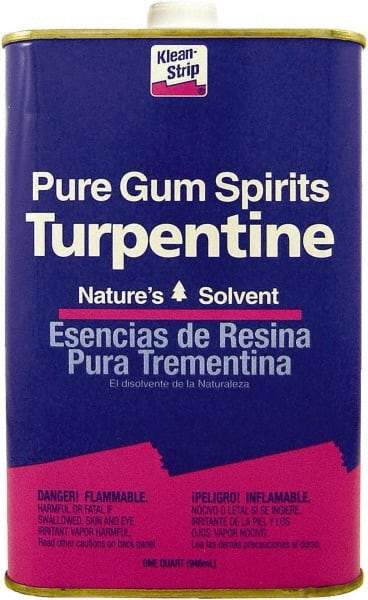 Klean-Strip - 1 Qt Turpentine - 859 gL VOC Content, Comes in Metal Can - A1 Tooling