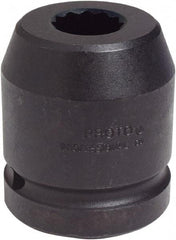 Proto - 1" Drive 1-3/4" Standard Impact Socket - 12 Points, 2-11/16" OAL - A1 Tooling