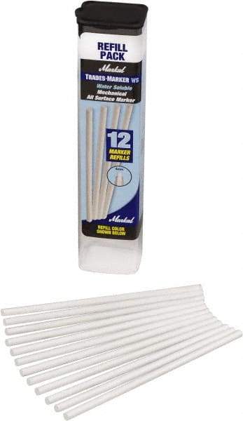 Markal - White All Purpose Wax Crayon - Flat Tip - A1 Tooling