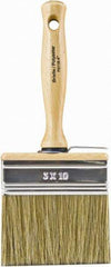 Wooster Brush - 5-1/2" Flat Hog Wall Brush - 3-1/4" Bristle Length, 5.44" Wood Threaded Wood Handle - A1 Tooling