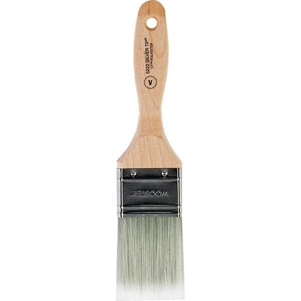 Wooster Brush - 2" Flat Synthetic Varnish Brush - 2-11/16" Bristle Length, 5.81" Wood Beavertail Handle - A1 Tooling