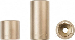 Ampco - 1/2" Drive, Standard Hand Socket - 6 Points, 1-5/8" OAL, Aluminum Bronze - A1 Tooling