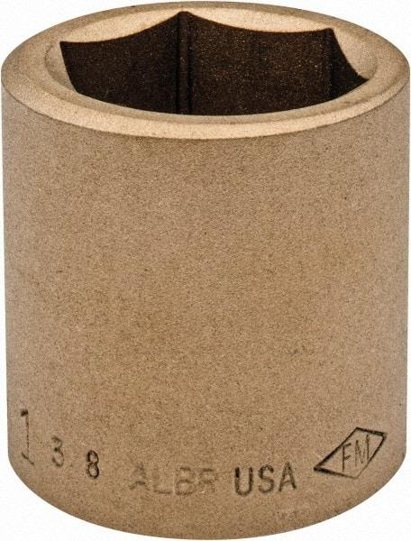 Ampco - 1-3/8", 3/4" Drive, Standard Hand Socket - 6 Points, 2" OAL, Aluminum Bronze - A1 Tooling