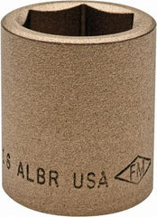 Ampco - 15/16", 1/2" Drive, Standard Hand Socket - 6 Points, 1-1/2" OAL, Aluminum Bronze - A1 Tooling