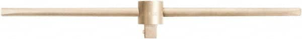 Ampco - 1/2" Drive Socket Sliding T-Handle - 12" OAL, Aluminum Bronze Finish - A1 Tooling