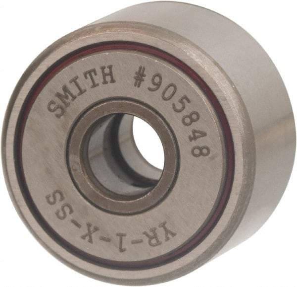 Accurate Bushing - 1-1/4" Roller Diam x 3/4" Width, Sealed Yoke Cam Follower - Stainless Steel, 0.81" OAL, 2,750 Lb Dynamic Cap - A1 Tooling