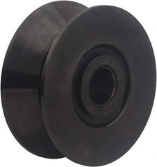 Accurate Bushing - 45mm Bore, 165mm Roller Diam x 68mm Width, Carbon Steel V-Grooved Yoke Roller - 148,100 N Dynamic Load Capacity, 71mm Overall Width - A1 Tooling