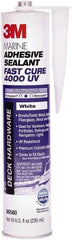 3M - 12.8 oz Cartridge White Polyether Hybrid Adhesive Sealant - 190°F Max Operating Temp, 20 min Tack Free Dry Time - A1 Tooling