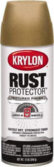 Krylon - Khaki (Color), 12 oz Net Fill, Textured, Rust Proof Enamel Spray Paint - 25 Sq Ft per Can, 12 oz Container - A1 Tooling