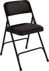 NPS - 18-3/4" Wide x 20-1/4" Deep x 29-1/2" High, Fabric Folding Chair with Fabric Padded Seat - Midnight Black - A1 Tooling