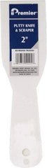 Premier Paint Roller - Stiff Plastic Beveled Scraper - 2" Blade Width x 3-1/2" Blade Length, 3-1/2" Long Straight Plastic Handle - A1 Tooling