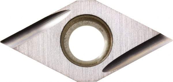 Kyocera - DCGT21.50.2 UC Grade PR1225 Carbide Turning Insert - Megacoat Finish, 55° Diamond, 1/4" Inscr Circle, 3/32" Thick, 0.004" Corner Radius - A1 Tooling