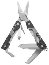 Gerber - 9 Piece, Scissors Multi-Tool Set - Black, 4" OAL, 2-13/32" Closed Length - A1 Tooling