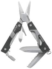 Gerber - 9 Piece, Scissors Multi-Tool Set - Black, 4" OAL, 2-13/32" Closed Length - A1 Tooling