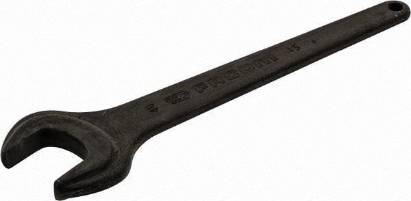 Facom - 46mm Standard Service Open End Wrench - 15-9/16" OAL, Single End, Black Finish, 15° Head Angle - A1 Tooling