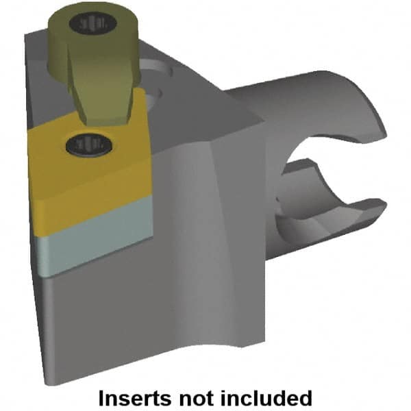 Kennametal - Left Hand Cut, Size KM20, DN.. Insert Compatiblity, Modular Turning & Profiling Cutting Unit Head - 12.5mm Ctr to Cutting Edge, 25mm Head Length, Series KM Mini - A1 Tooling