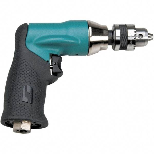 Dynabrade - 1/4" Keyed Chuck - Pistol Grip Handle, 500 RPM, 23 CFM, 0.4 hp - A1 Tooling