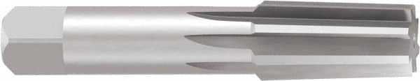 Emuge - 1/4" Pipe, 0.4055" Small End Diam, 0.4331" Straight Shank, 27mm Flute, Taper Pipe Reamer - A1 Tooling