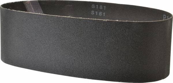 Made in USA - 3" Wide x 24" OAL, 120 Grit, Silicon Carbide Abrasive Belt - Silicon Carbide, Fine, Coated, X/Y Weighted Cloth Backing, Wet/Dry, Series S181 - A1 Tooling