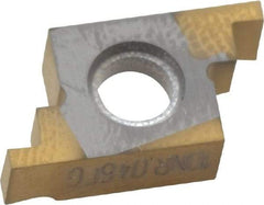 Seco - 04610NR FG Grade CP500, 0.046" Cutting Width Carbide Grooving Insert - 0.046" Max Depth of Cut, Right Hand, TiAlN/TiN Finish - A1 Tooling