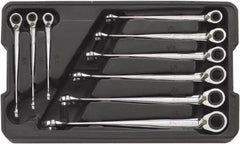 GearWrench - 9 Piece, 5/16" to 3/4", 12 Point Ratcheting Combination Wrench/X-Beam Set - Inch Measurement Standard, Chrome Finish, Comes in Plastic Tray - A1 Tooling