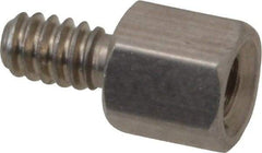 Electro Hardware - #4-40, 3/16" OAL, 3/16" Across Flats, Stainless Steel Hex Male/Female Circuit Board Standoffs - 1/4" Thread Depth, 3/16" Body Length, Passivated Finish - A1 Tooling