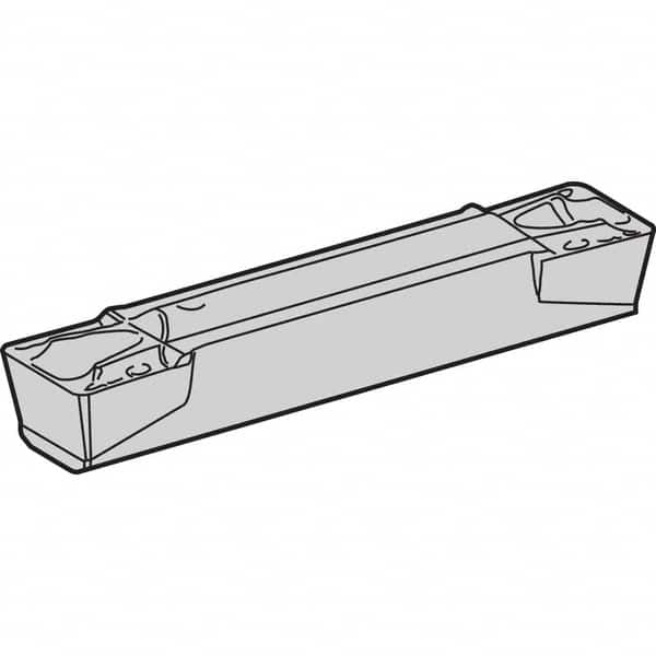 Kennametal - 0505A4G GUP Grade KCP10, 5.05mm Cutting Width Carbide Grooving Insert - 4.2mm Max Depth of Cut, Neutral, 0.4mm Corner Radius, TiCN/Al2O3/TiN Finish - A1 Tooling