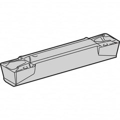 Kennametal - 0405A4G GUP Grade KCP10, 4.05mm Cutting Width Carbide Grooving Insert - 3.4mm Max Depth of Cut, Neutral, 0.8mm Corner Radius, TiAlN Finish - A1 Tooling