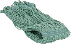 PRO-SOURCE - 5" Green Head Band, Large PET Loop End Mop Pad - 4 Ply, Quick Change Connection, Use for General Purpose - A1 Tooling