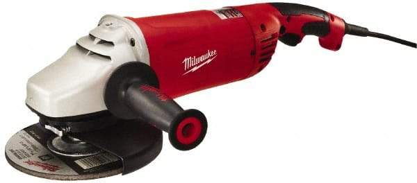 Milwaukee Tool - 7 & 9" Wheel Diam, 6,000 RPM, Corded Angle & Disc Grinder - 5/8-11 Spindle, 120 Volts, 15 Amps, Front Exhaust - A1 Tooling