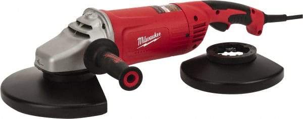 Milwaukee Tool - 7 & 9" Wheel Diam, 6,000 RPM, Corded Angle & Disc Grinder - 5/8-11 Spindle, 120 Volts, 15 Amps, Front Exhaust - A1 Tooling