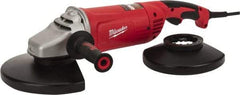 Milwaukee Tool - 7 & 9" Wheel Diam, 6,000 RPM, Corded Angle & Disc Grinder - 5/8-11 Spindle, 120 Volts, 15 Amps, Front Exhaust - A1 Tooling