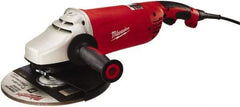 Milwaukee Tool - 7 & 9" Wheel Diam, 6,000 RPM, Corded Angle & Disc Grinder - 5/8-11 Spindle, 120 Volts, 15 Amps, Front Exhaust - A1 Tooling