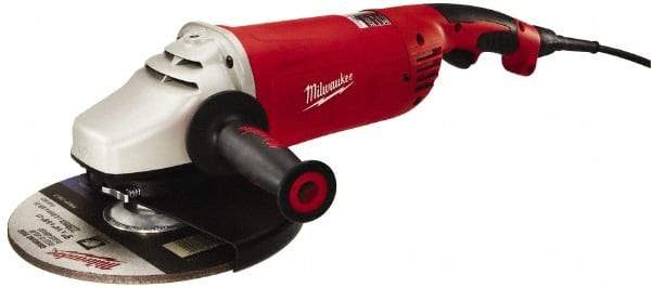 Milwaukee Tool - 7 & 9" Wheel Diam, 6,000 RPM, Corded Angle & Disc Grinder - 5/8-11 Spindle, 120 Volts, 15 Amps, Front Exhaust - A1 Tooling