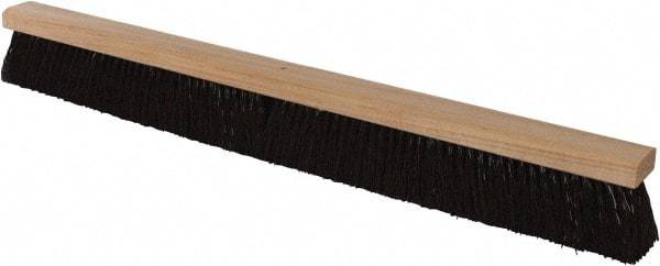 PRO-SOURCE - 36" Heavy Duty Polypropylene Push Broom - 3-1/4" Bristle Length, Wood Block, Bolt-On Handle Connection, Handle Sold Separately - A1 Tooling