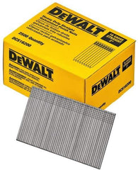 DeWALT - 16 Gauge 2" Long Finishing Nails for Power Nailers - Grade 2 Steel, Galvanized Finish, Straight Stick Collation - A1 Tooling