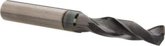 Accupro - 9/32" 140° Solid Carbide Jobber Drill - AlTiN Finish, Right Hand Cut, Spiral Flute, Straight Shank, 3" OAL, Notched Point - A1 Tooling